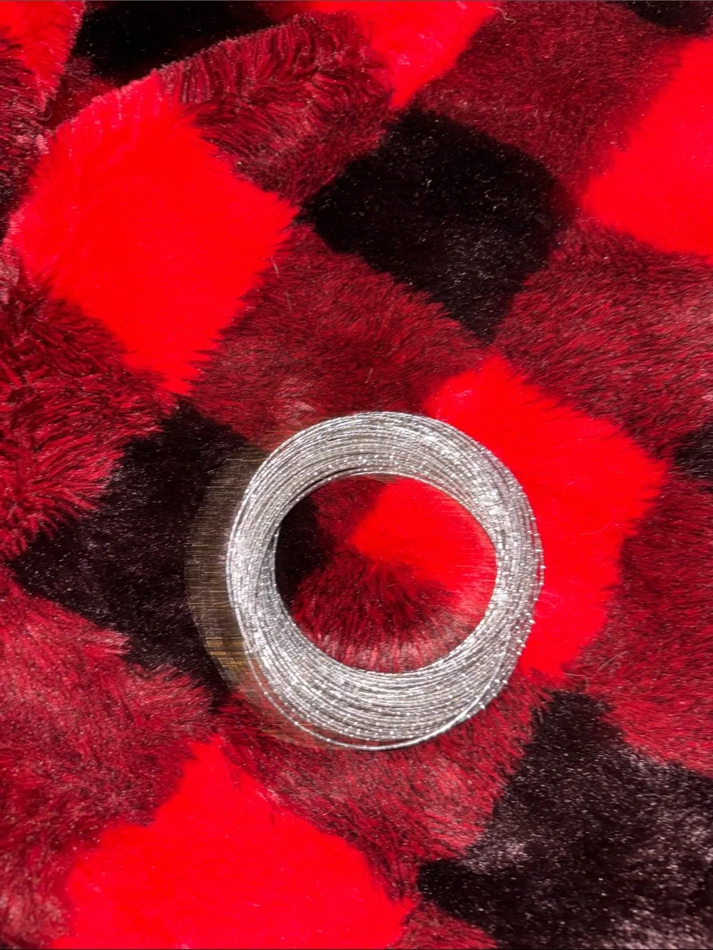 Sparkling Multi-Strand Coil Bracelet in Silver